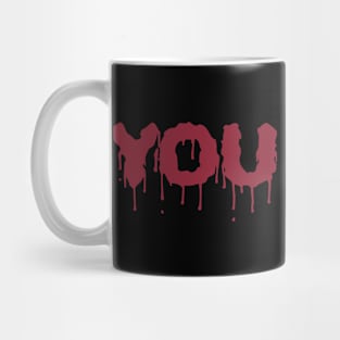 You Died Blood Evil Retro Gamer Humor Gift Men Women Kid Mug